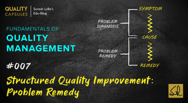 STRUCTURED QUALITY IMPROVEMENT: PROBLEM REMEDY