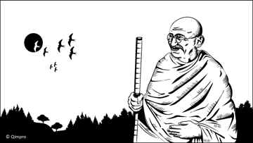 Mahatma Gandhi walked his talk